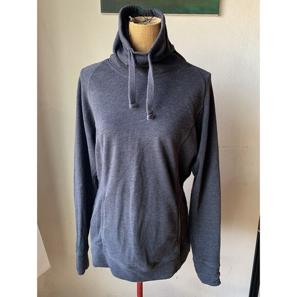 Old Navy Black Pullover Cowl Neck Cropped Sweater Women Size LARGE - Picture 1 of 11